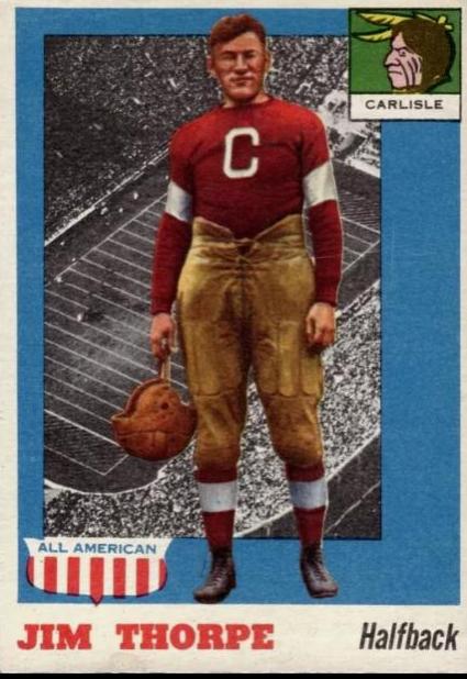 Jim Thorpe #37 Football Cards 1955 Topps All American
