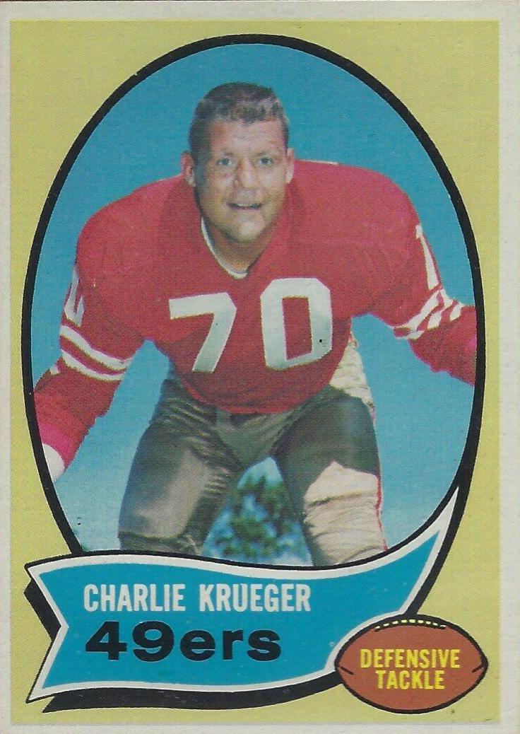 Charlie Krueger #186 Football Cards 1970 Topps