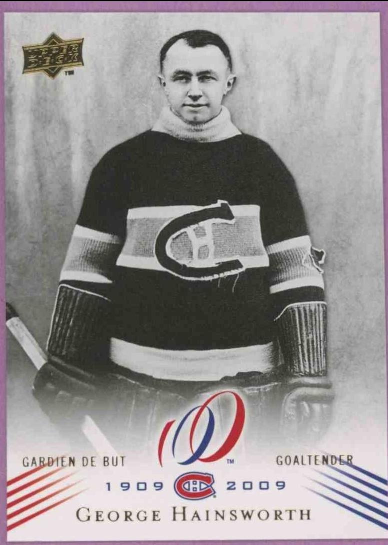 George Hainsworth #13 Hockey Cards 2008 Upper Deck Montreal Canadiens Centennial