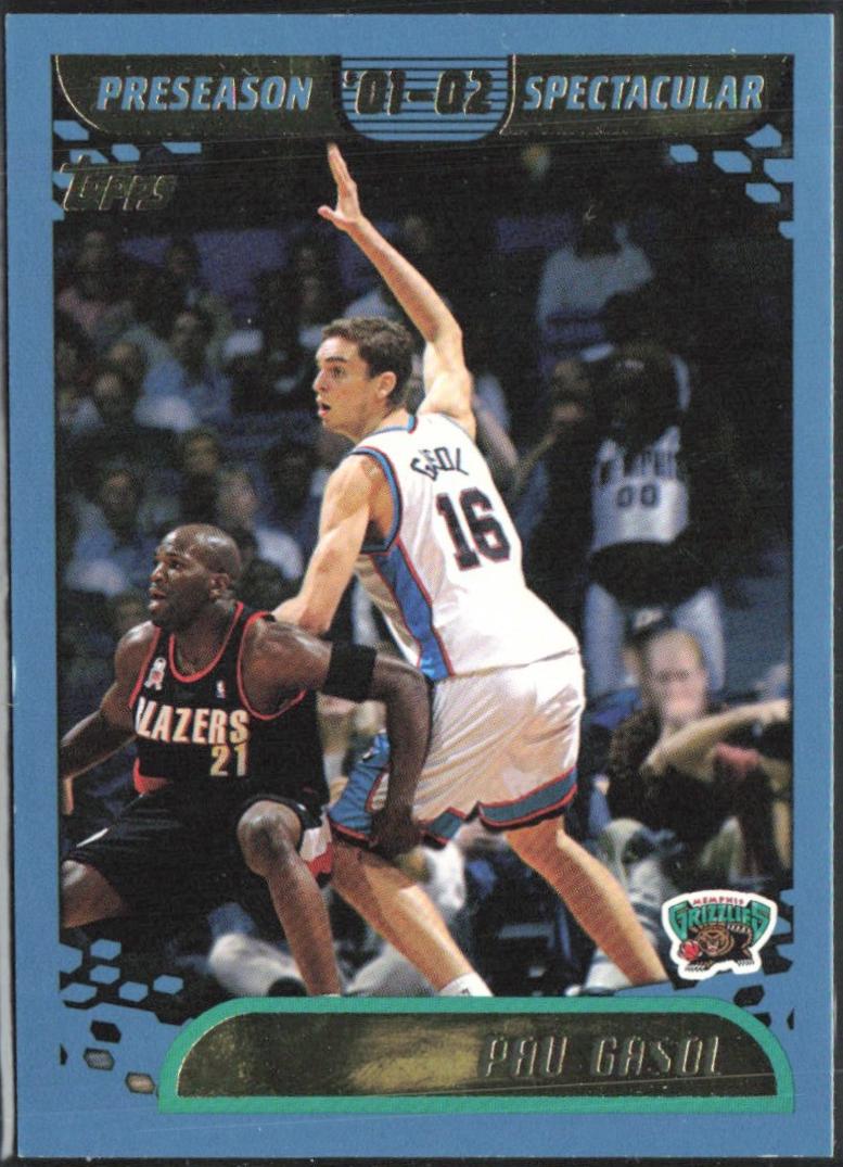 Pau Gasol #257 2001-02 Topps Basketball