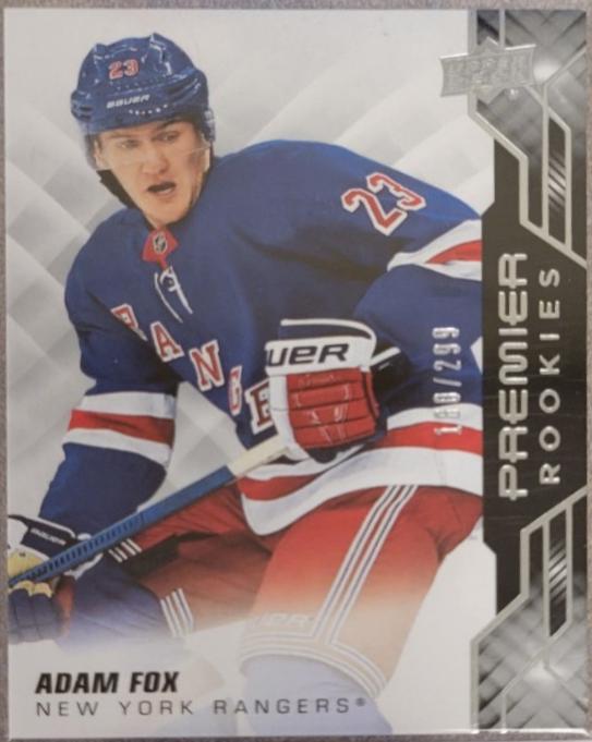 Adam Fox #84 2019-20 Upper Deck Premier Hockey
