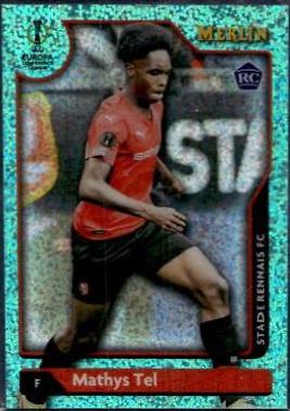 Mathys Tel [Aqua Speckle] #22 Prices | 2021 Topps Merlin Chrome