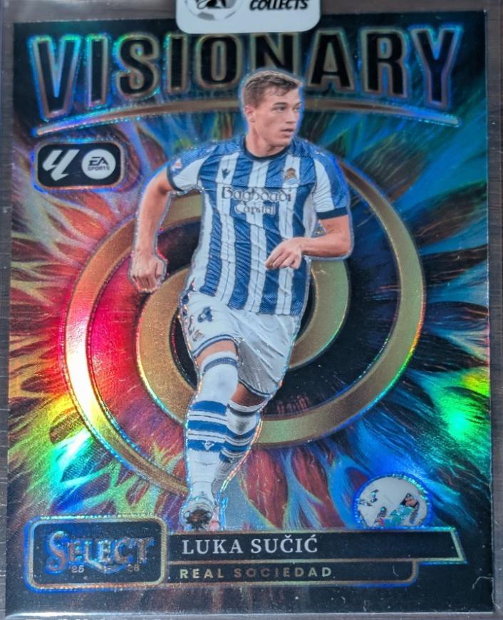 Luka Sucic #18 2025 Panini Select LA Liga Visionary