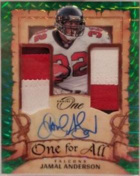 Jamal Anderson [Green One For All Autograph] #351