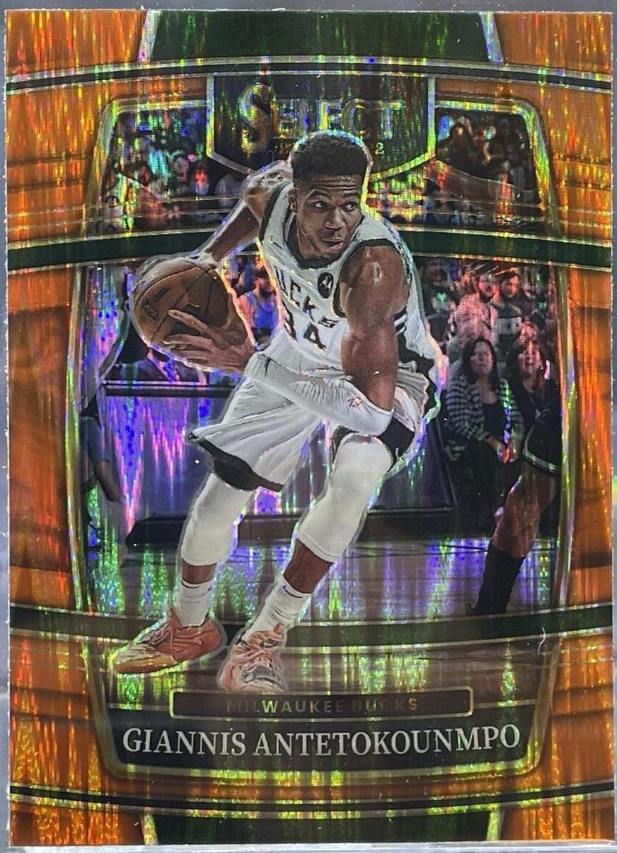 2021 Giannis Antetokounmpo [Orange Flash Prizm] #35