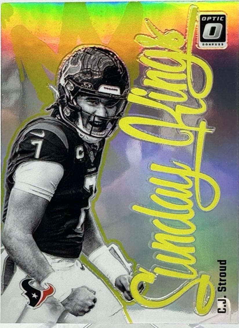 C.J. Stroud #12 Football Cards 2024 Panini Donruss Optic Sunday Kings