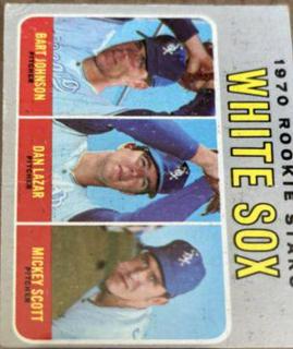 White Sox 1970 Rookie Stars: Bart Johnson / Dan Lazar / Mickey Scott