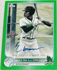 Elly De La Cruz [Autograph Green] #PD-189 Prices | 2022 Topps Pro 
