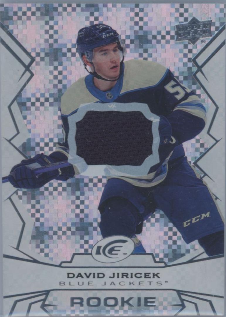 David Jiricek #112 2022 Upper Deck Ice Jersey Hockey