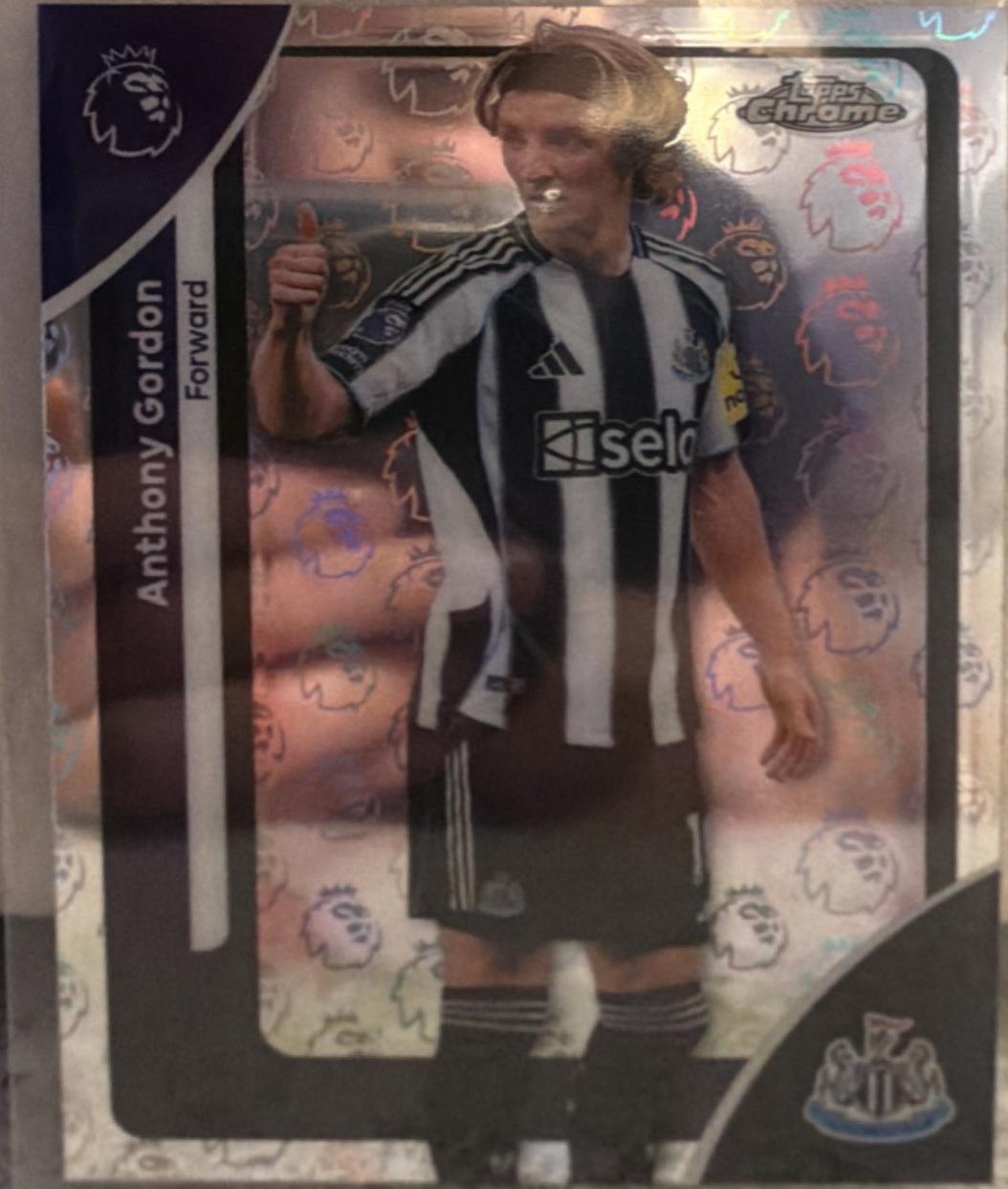 Anthony Gordon #AC-AG 2025 Topps Premier League Autograph