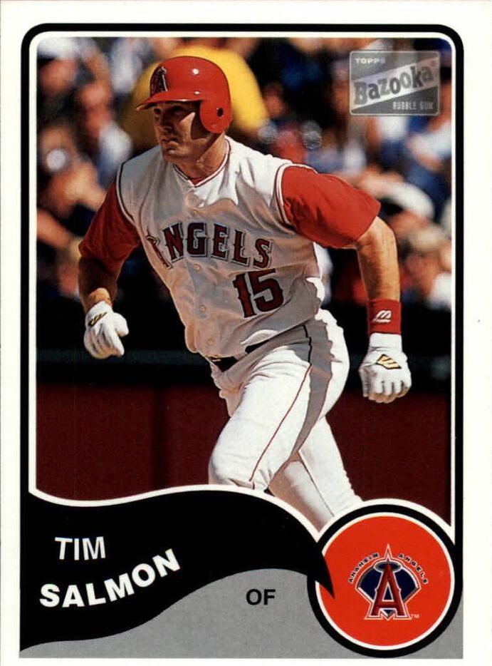 Tim Salmon #15 Baseball Cards 2003 Bazooka
