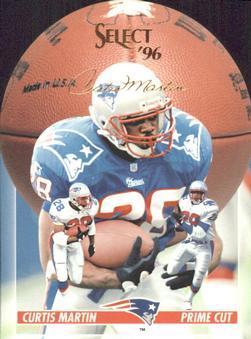 Curtis Martin #18 Football Cards 1996 Select Prime Cuts