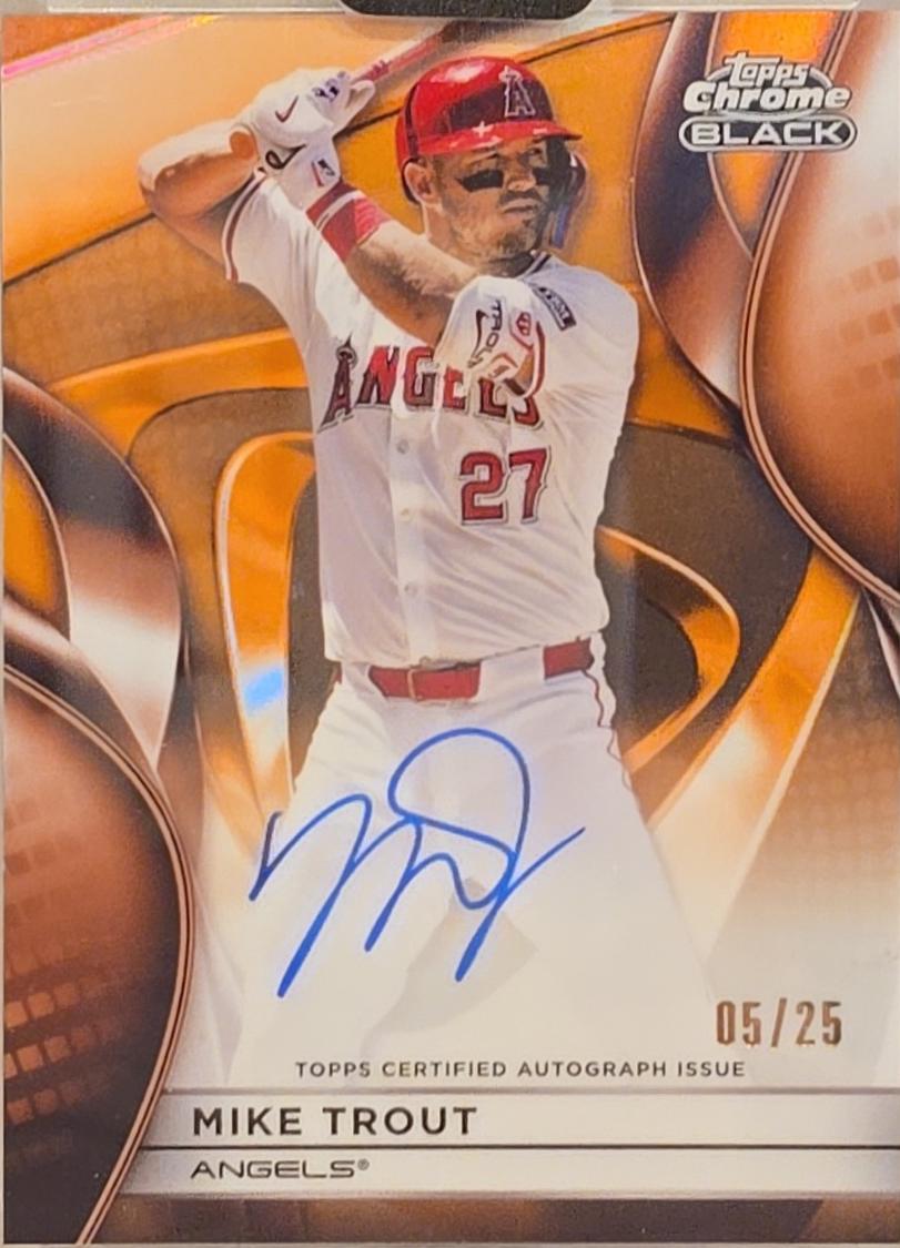 Mike Trout [Orange Refractor] #CBA-MT Prices | 2025 Topps Chrome