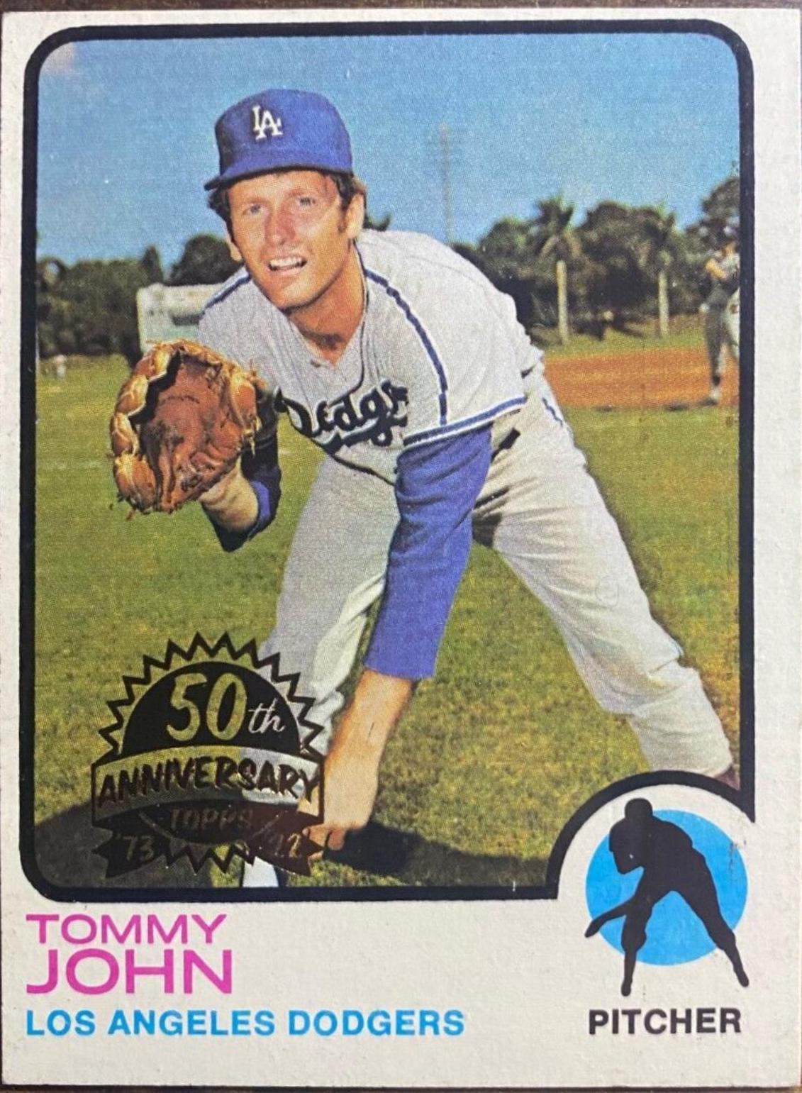 Tommy John #258 2022 Topps Heritage 50th Anniversary Buyback Baseball
