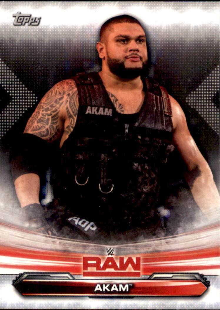 Akam #1 Wrestling Cards 2019 Topps WWE RAW