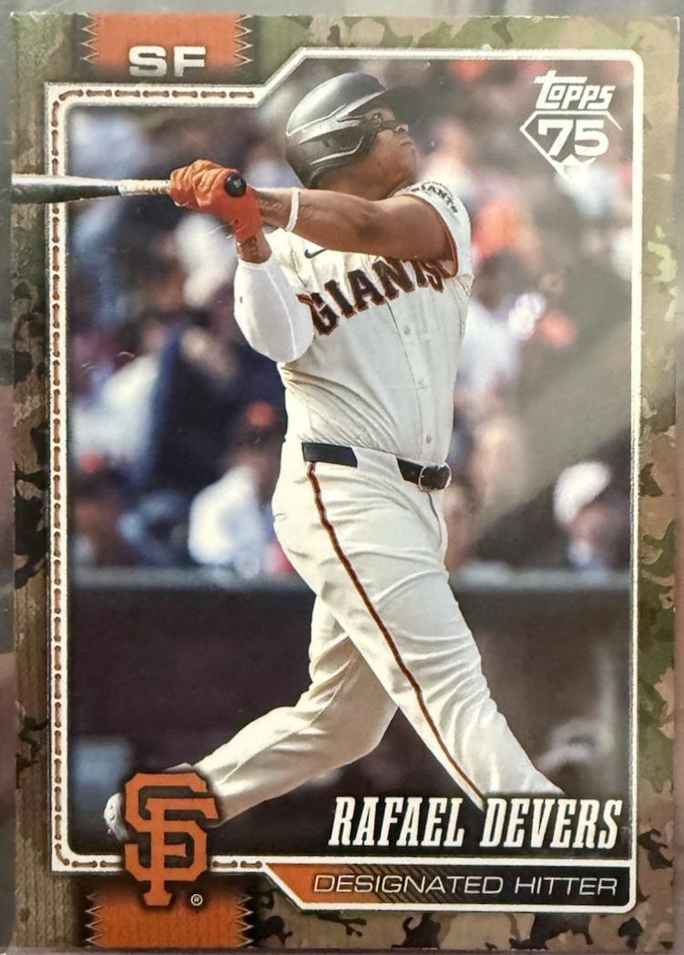 Rafael Devers [Memorial Day Camo] (2026 Topps)