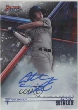 Anthony Seigler #B18-AS Baseball Cards 2018 Bowman's Best of 2018 Autographs