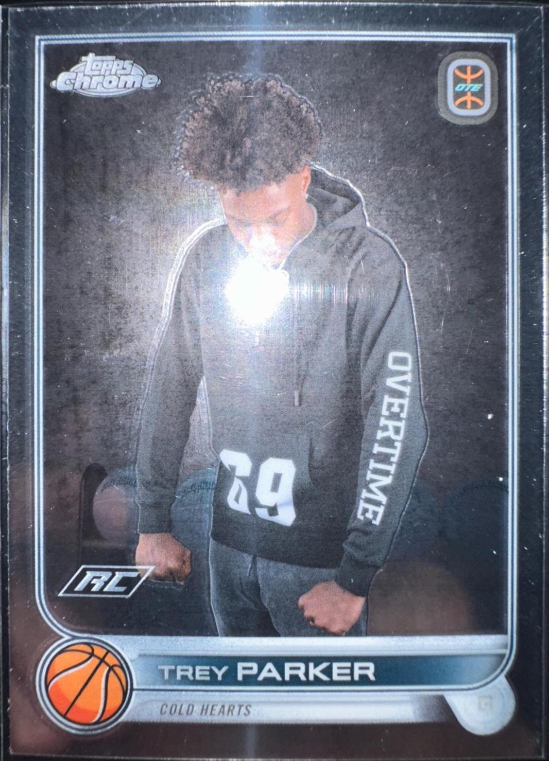 Trey Parker #33 Basketball Cards 2022 Topps Chrome OTE Overtime Elite