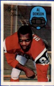 Al Denson #18 Football Cards 1970 Kellogg's