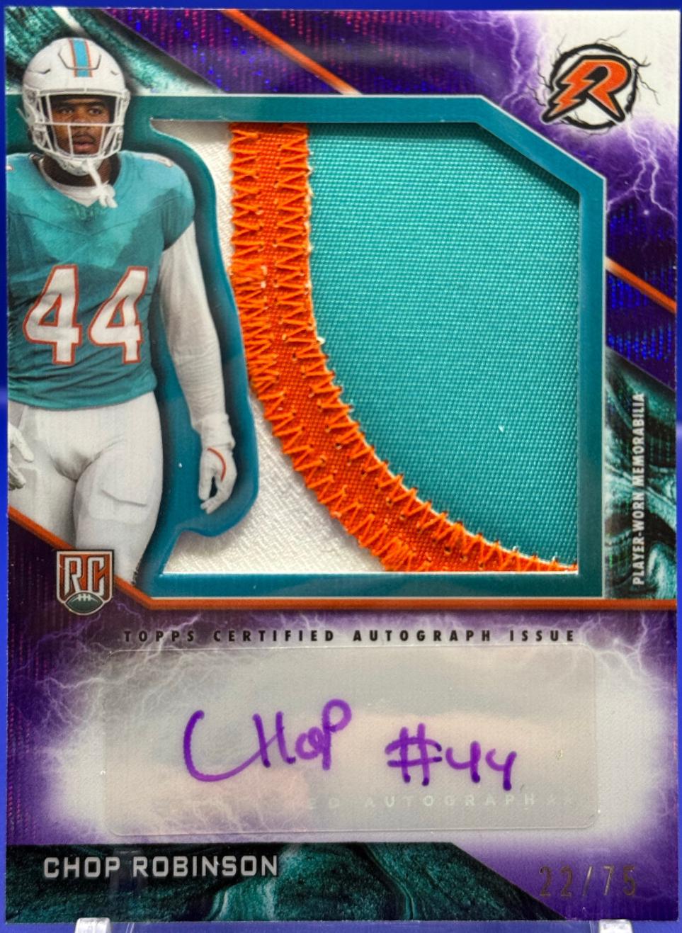 Chop Robinson [Purple Surge] #RPA-CR Prices | 2024 Topps Resurgence ...
