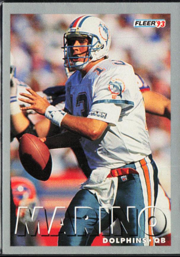 Dan Marino #16 Football Cards 1993 Fleer Shell FACT
