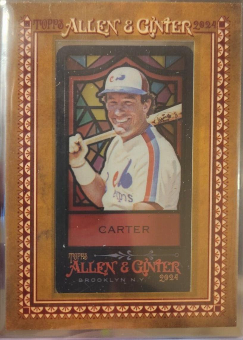 Gary Carter #192 2024 Topps Allen & Ginter Stained Glass Mini Baseball