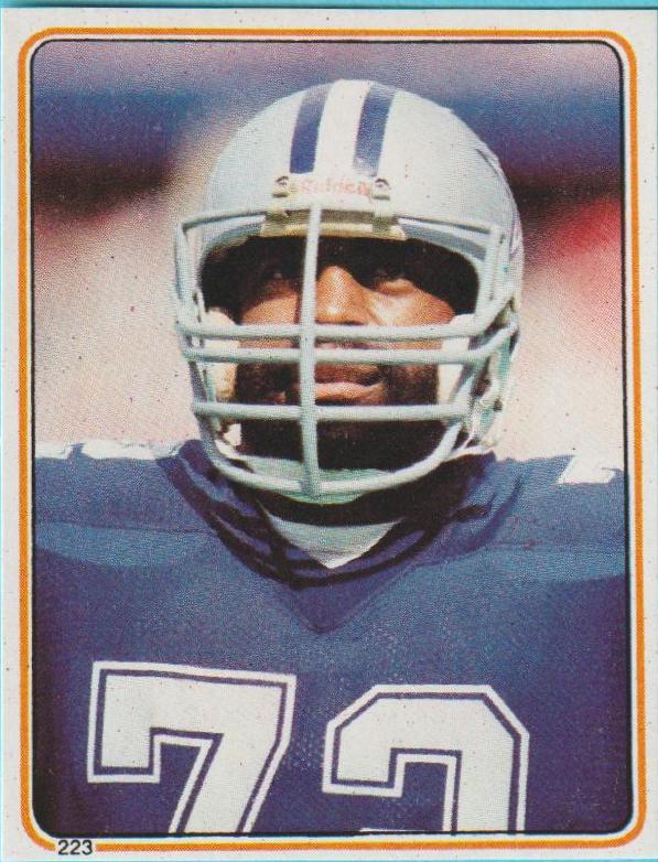 Ed Too Tall Jones #223 1983 Topps Stickers Football