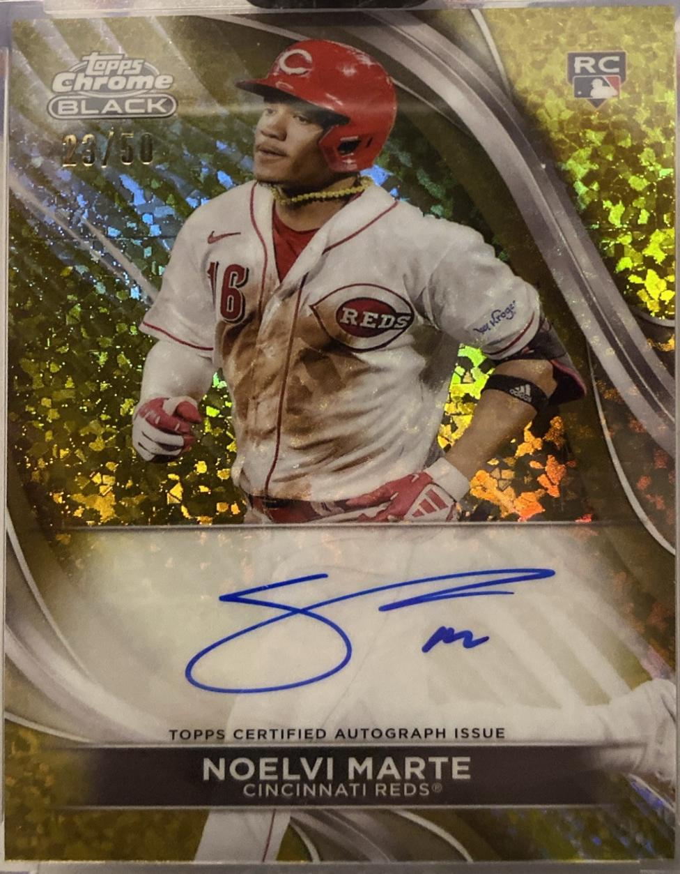 Noelvi Marte [Gold Mini-Diamond Refractor] #CBA-NM