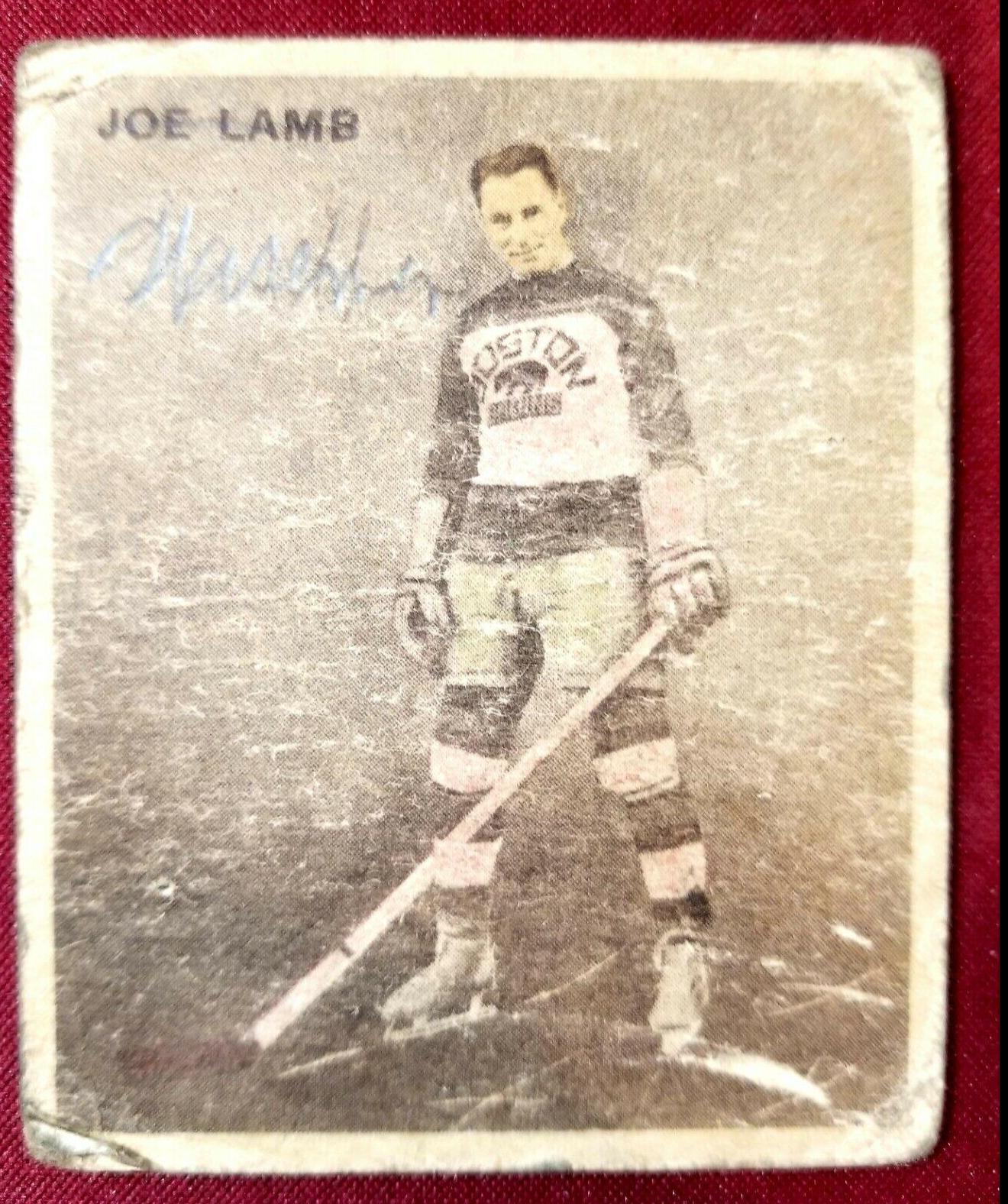 Joe Lamb #41 Hockey Cards 1933 World Wide Gum Ice Kings