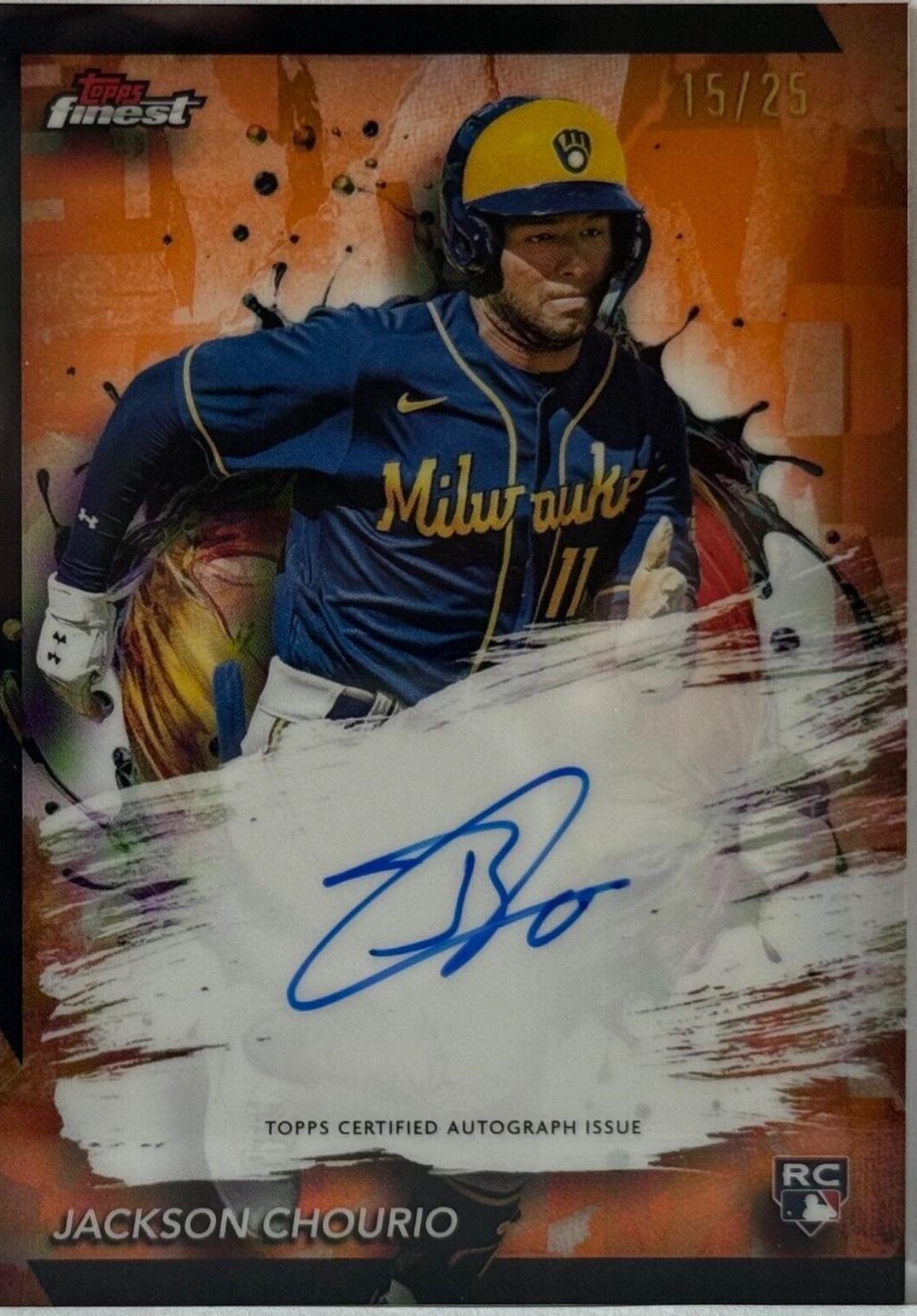 Jackson Chourio [Orange Refractor] #FA-JC