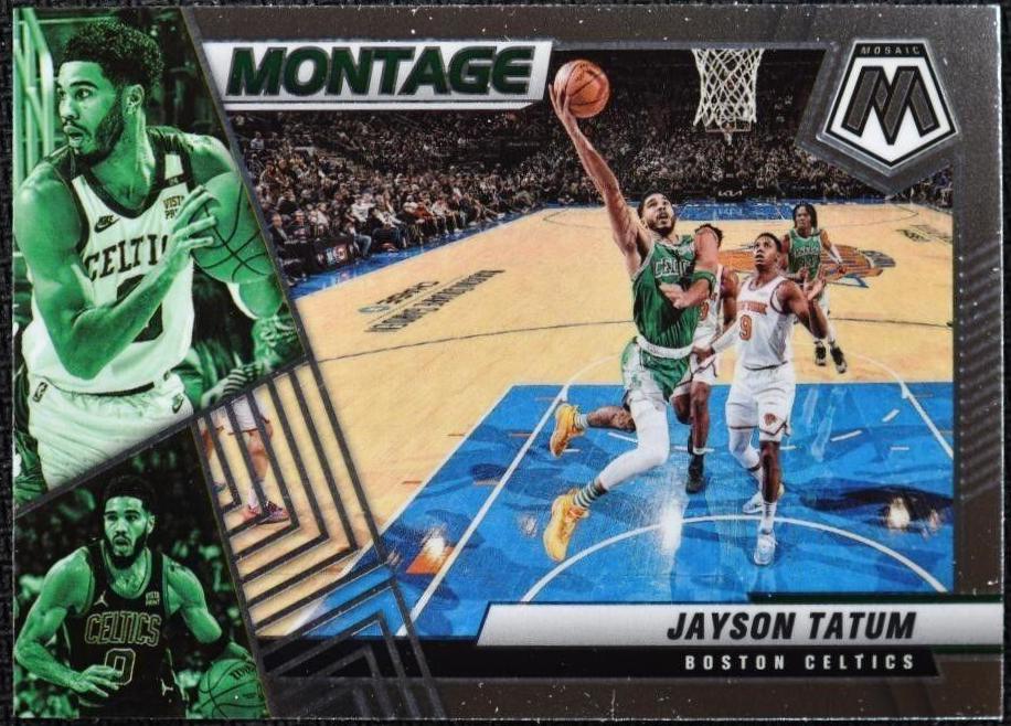 Jayson Tatum #1 Basketball Cards 2021 Panini Mosaic Montage