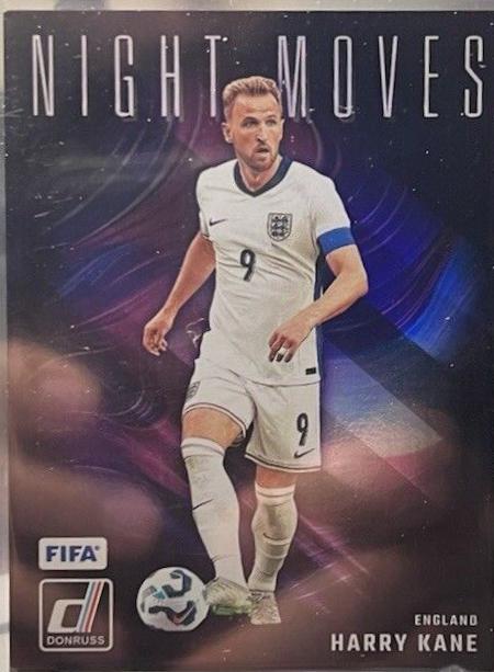 Harry Kane #4 Soccer Cards 2024 Panini Donruss Night Moves