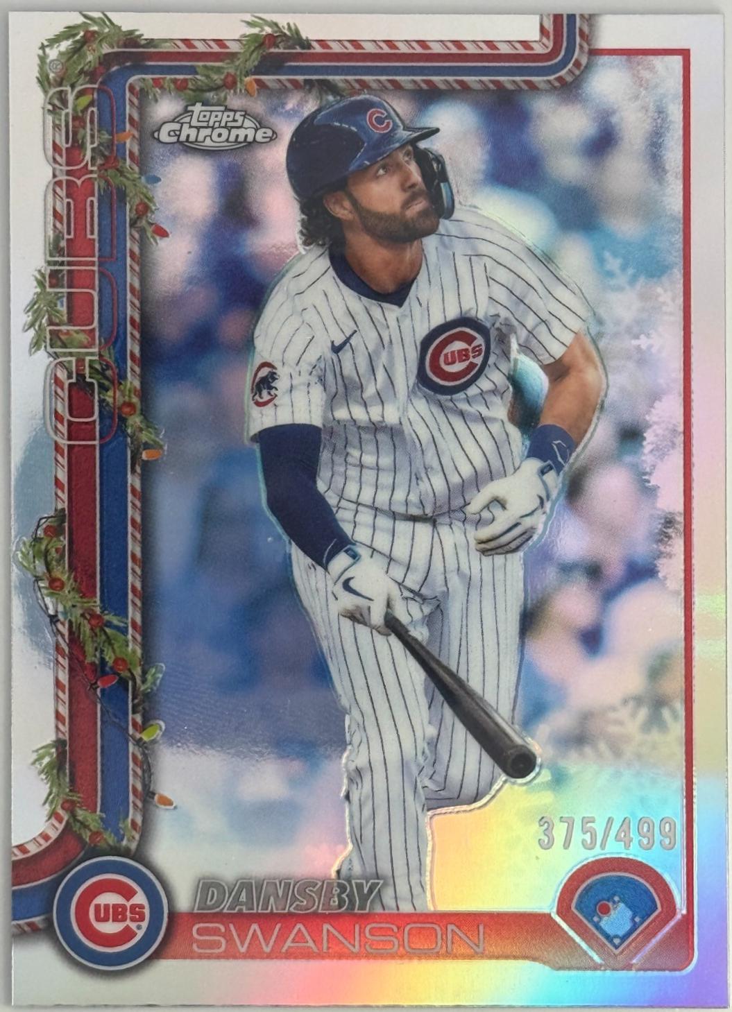 Dansby Swanson #HC39 2025 Topps Holiday Chrome Baseball