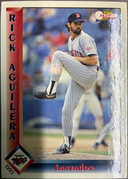 Rick Aguilera #168 1993 Pacific Spanish Baseball