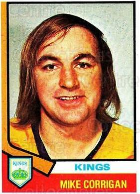Mike Corrigan #37 Hockey Cards 1974 Topps