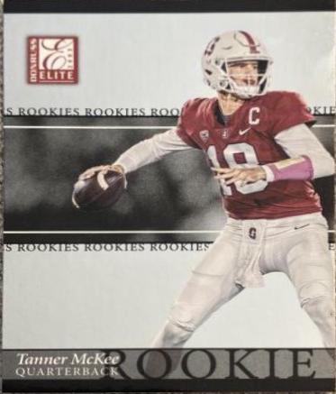 Tanner McKee #6 Football Cards 2023 Panini Donruss Elite 2003 Rookies