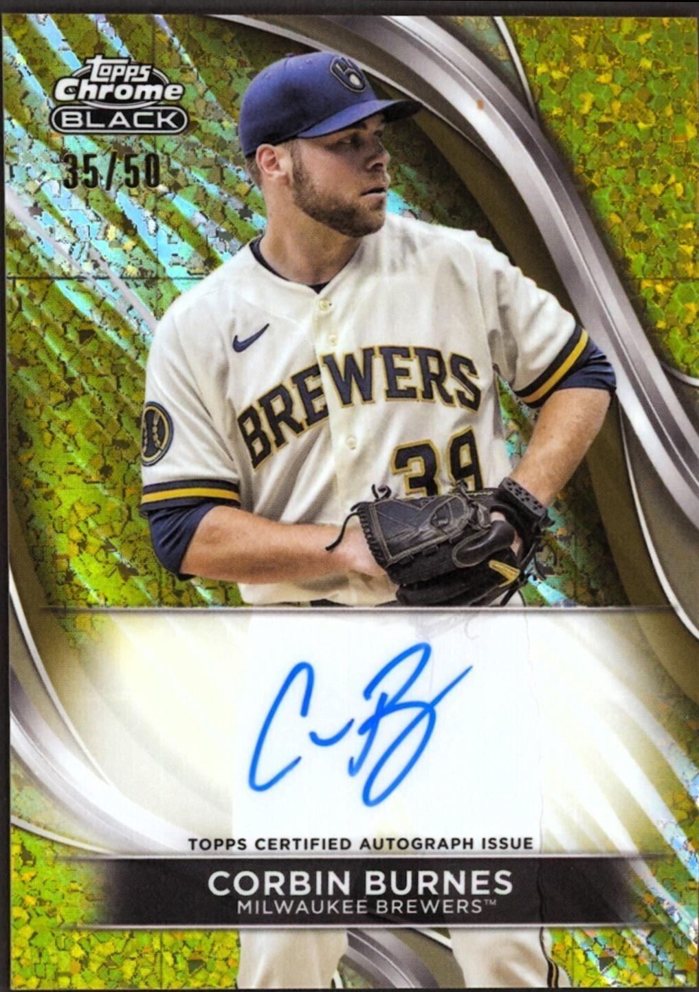 Corbin Burnes [Gold Mini-Diamond Refractor] #CBA-CB