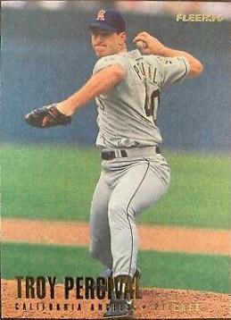 Troy Percival #55 Baseball Cards 1996 Fleer Tiffany