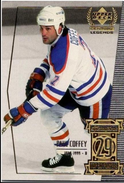Paul Coffey #29 1999 Upper Deck Century Legends Hockey