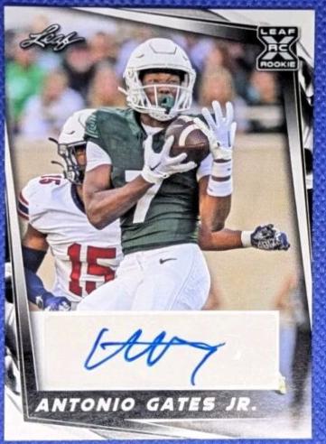Antonio Gates Jr. #BA-AGJ Football Cards 2024 Leaf Autograph