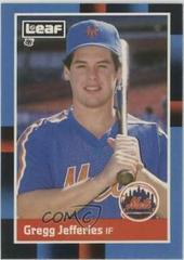 Gregg Jefferies #259 Baseball Cards 1988 Leaf Prices