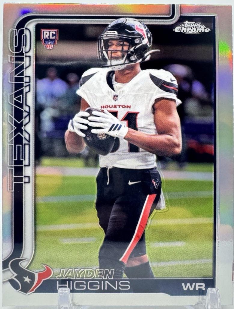 Jayden Higgins [Football Leather Refractor] #343