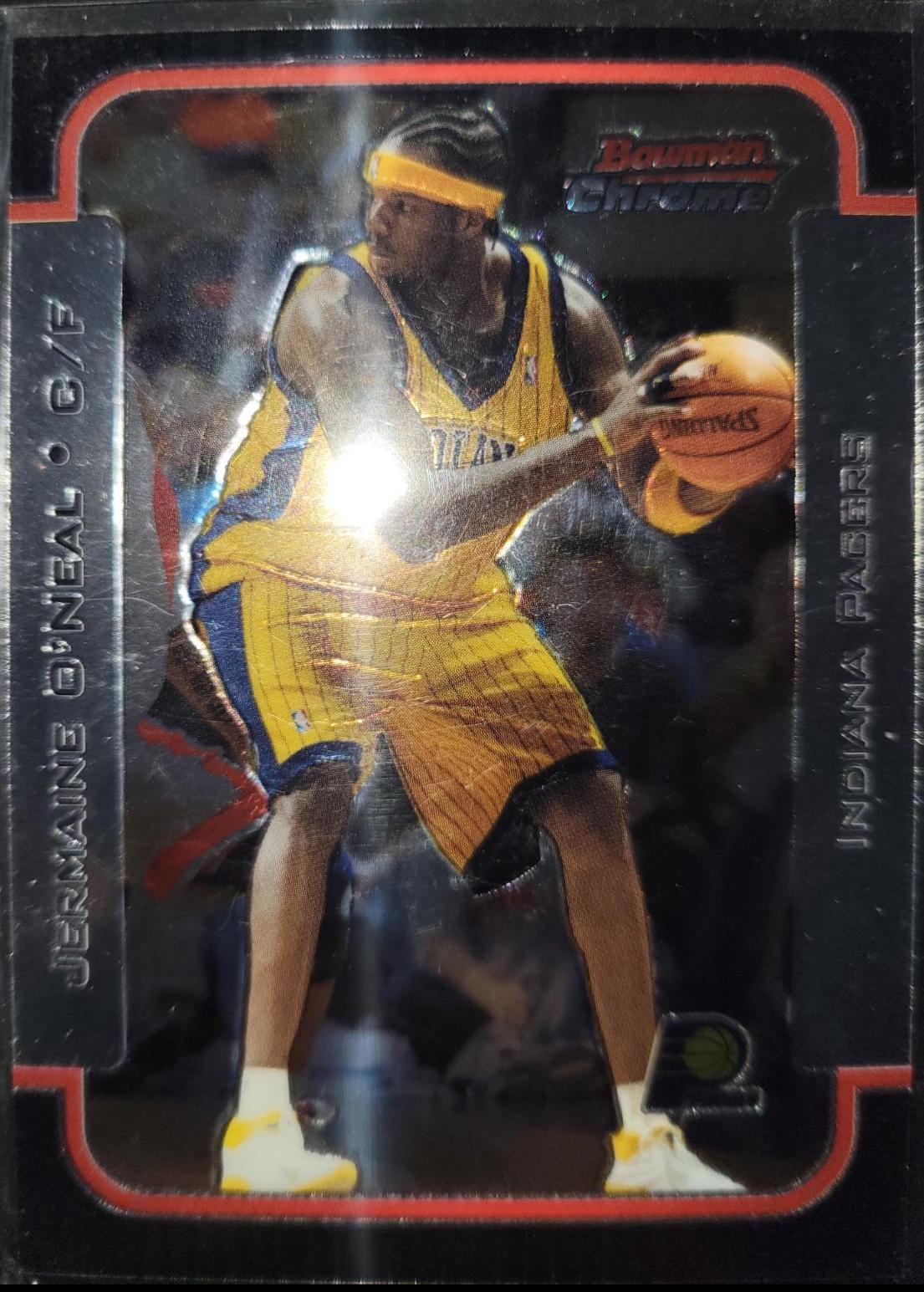 Jermaine O'Neal #17 Basketball Cards 2003 Bowman