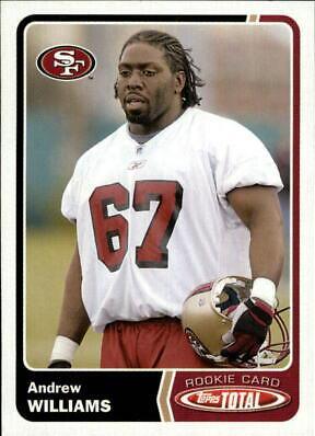 Andrew Williams #495 2003 Topps Total Football