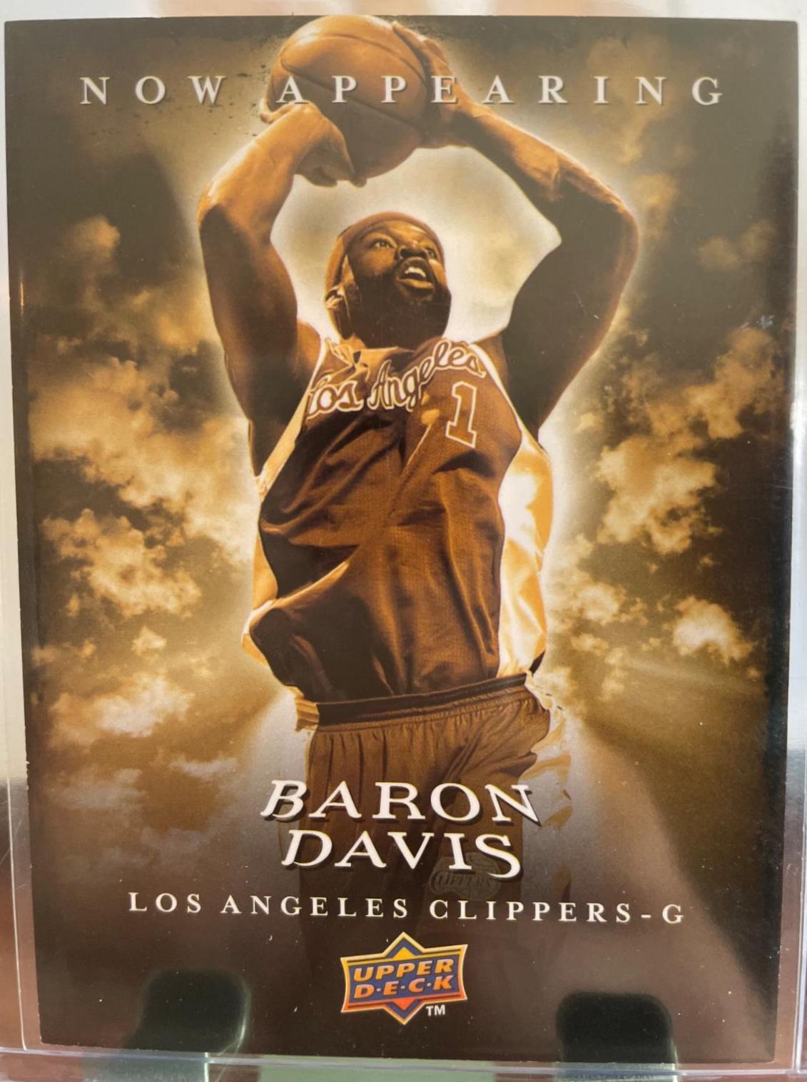 Baron Davis #NA-20 Basketball Cards 2009 Upper Deck Now Appearing