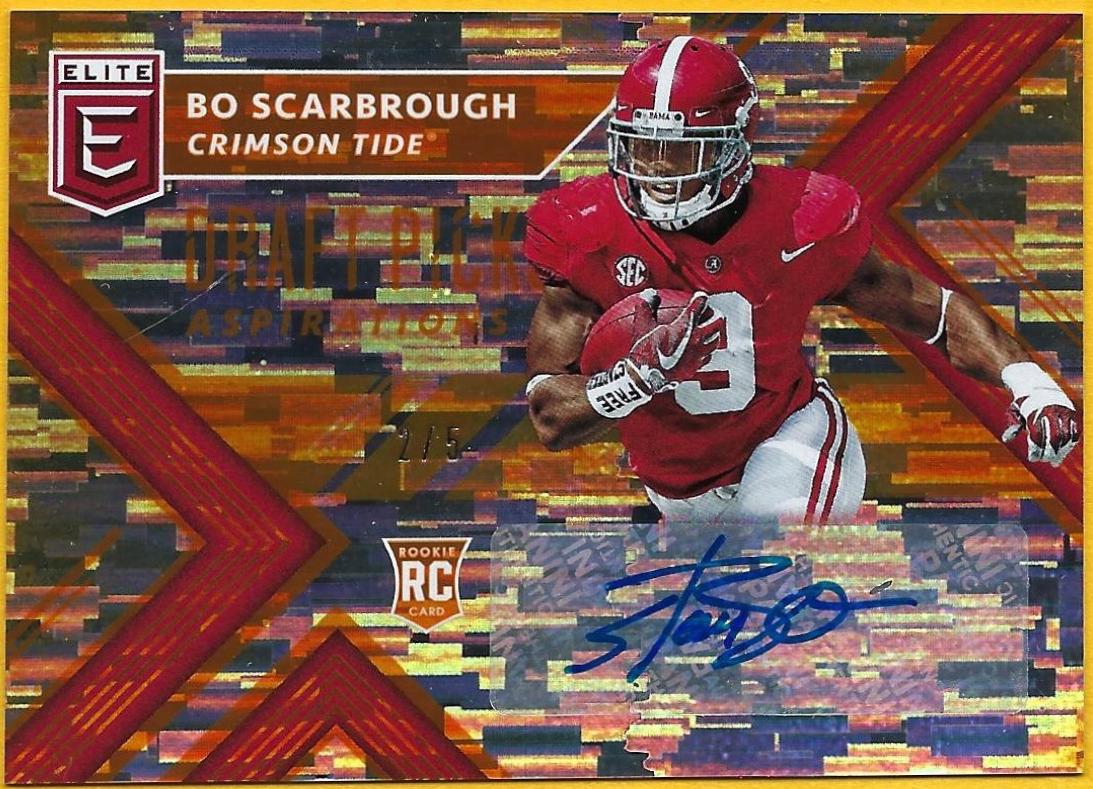 Bo Scarbrough [Autograph Aspirations Orange] #121