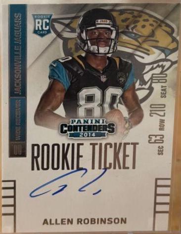 Allen Robinson [Running Autograph Championship Ticket] #203
