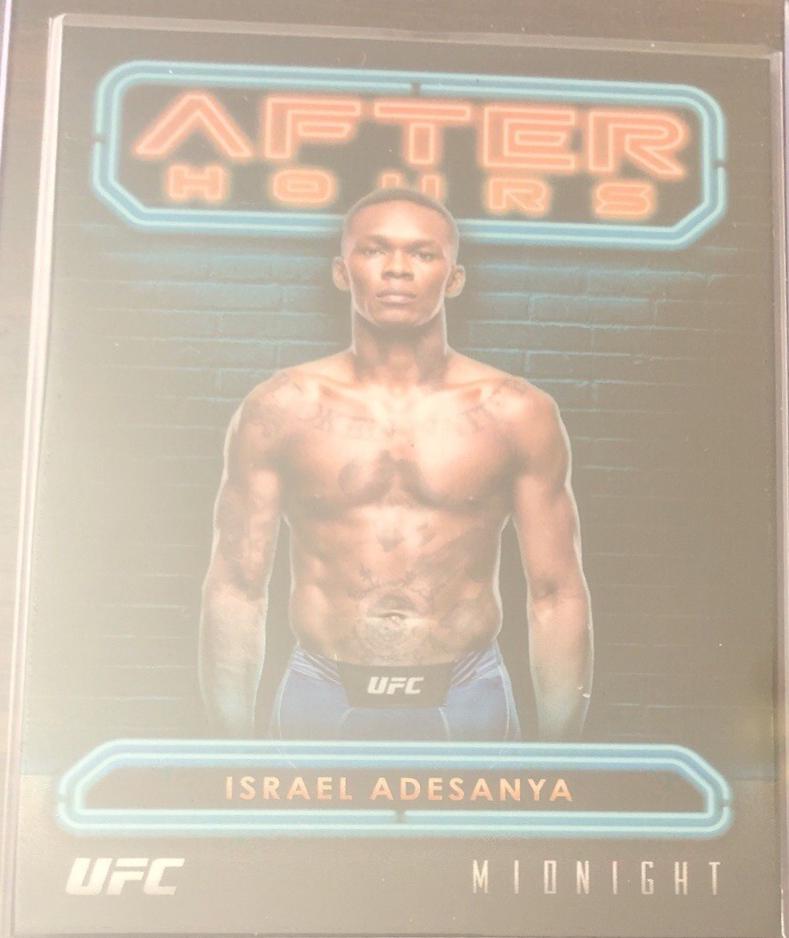 Israel Adesanya #AH-15 Ufc Cards 2024 Topps Midnight UFC After Hours