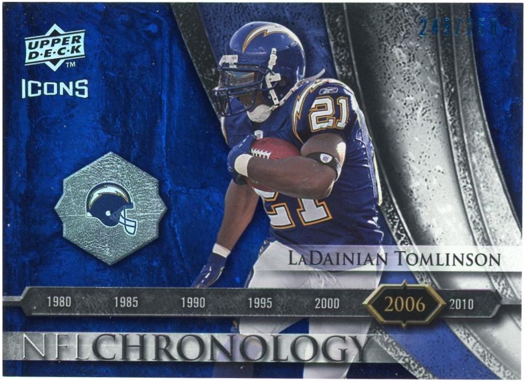 LaDainian Tomlinson #CHR35 2008 Upper Deck Icons NFL Chronology