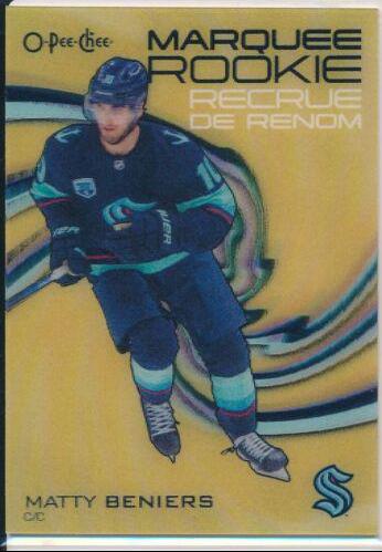 Matty Beniers #3D-BE Hockey Cards 2022 O Pee Chee 3D Marquee Rookies